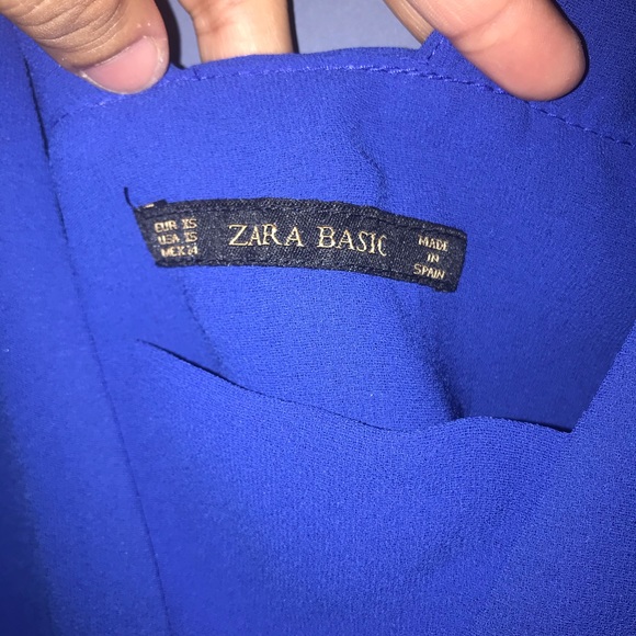 Zara Basics Royal Blue shirt - Picture 4 of 5